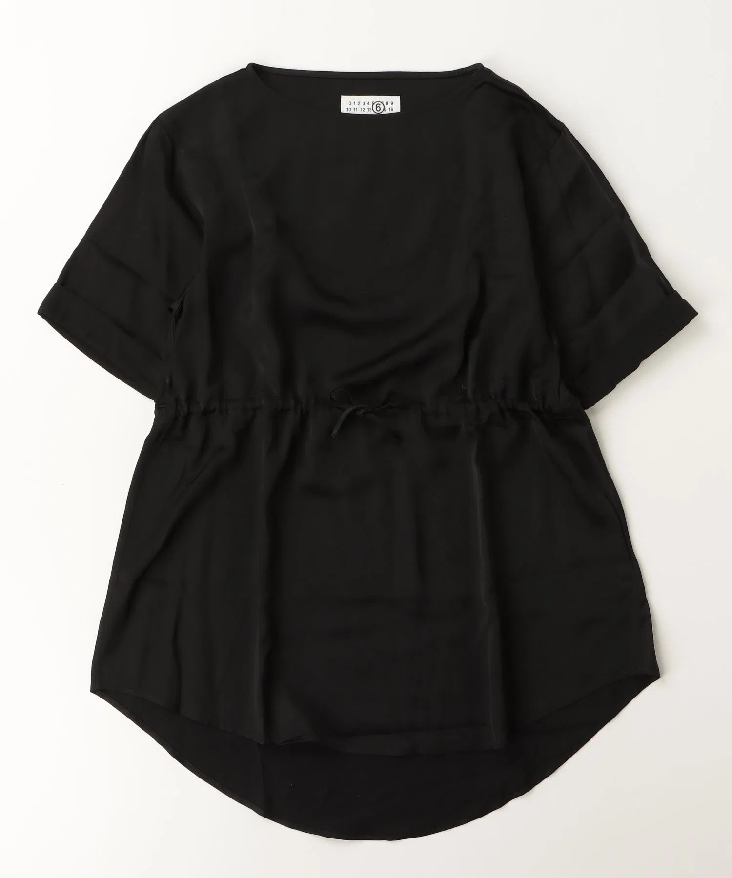 Женское платье MM6 Maison Margiela Kids & Junior короткое чёрное