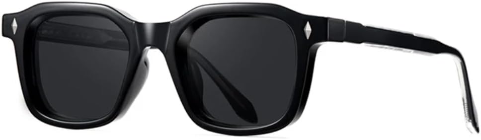 

Мужские солнцезащитные очки в стиле ретро, ​​модные солнцезащитные очки с заклепками, женские солнцезащитные очки с защитой от УФ-излучения UV400, трендовые панк-очки желто-зеленого цвета SZVVBKK, Black Grey