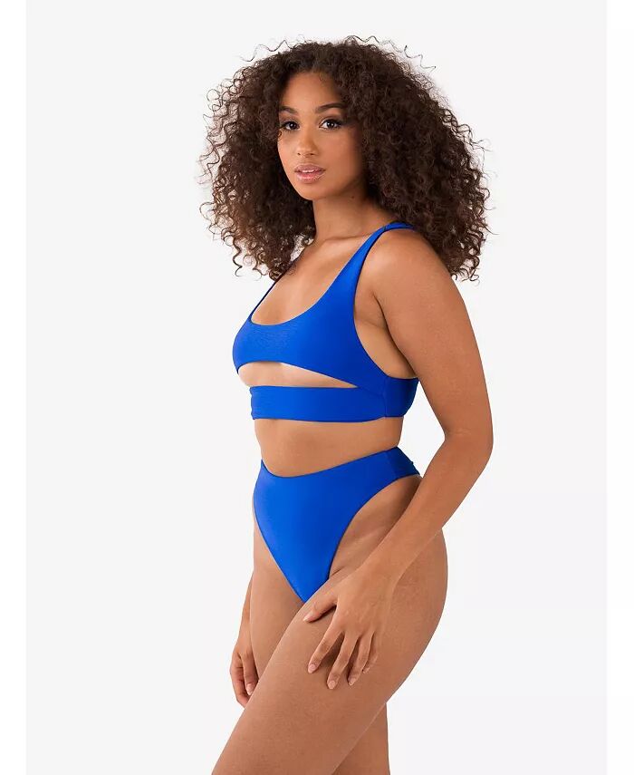 

Женский бикини-топ Lucky и трусики-стринги Wish Thong MBM Swim, коричневый/бежевый