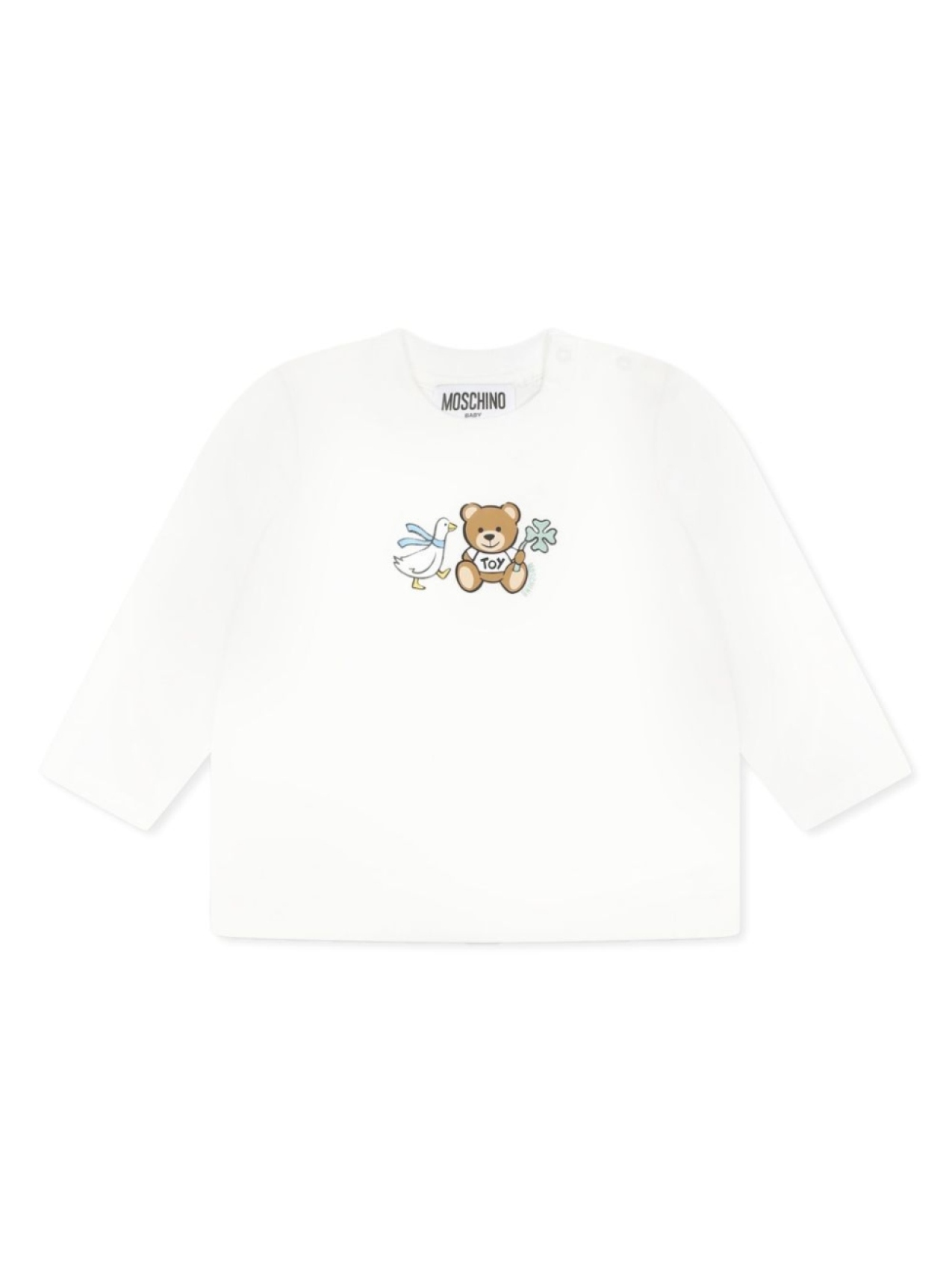 

Moschino Kids футболка с принтом, белый