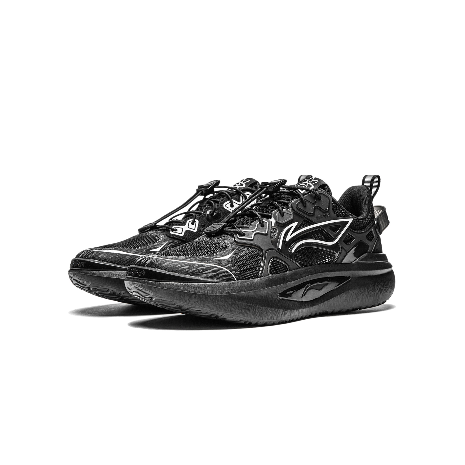 Star Cushioning Rebound Низкие Детские Беговые Кроссовки Черные Подростки LINING YOUNG — фото 3