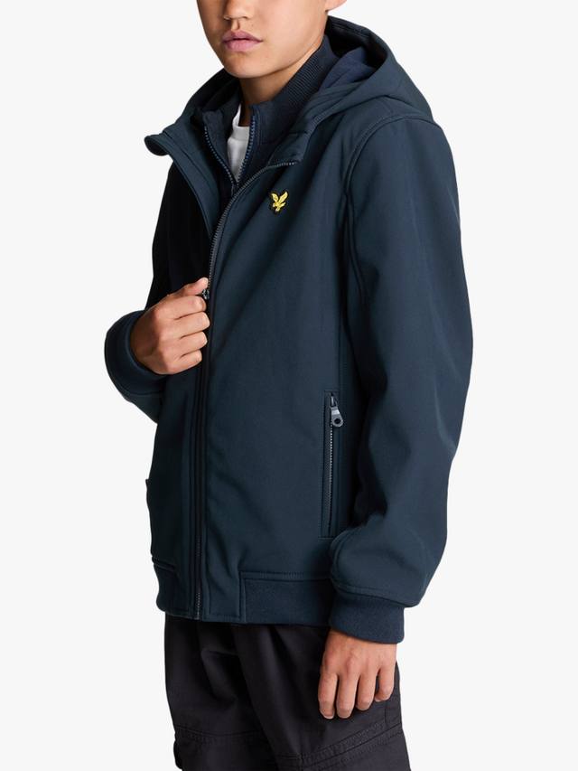 

Детская куртка-софтшелл с капюшоном Lyle & Scott, Dark Navy