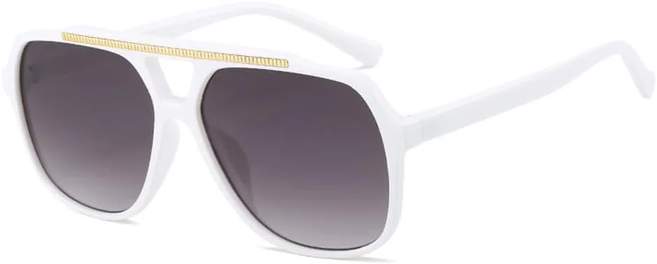 

Солнцезащитные очки UV400 с двойной перемычкой, синий градиент, для женщин и мужчин, для бега и занятий спортом на открытом воздухе UYPTK, White Gray Gradient