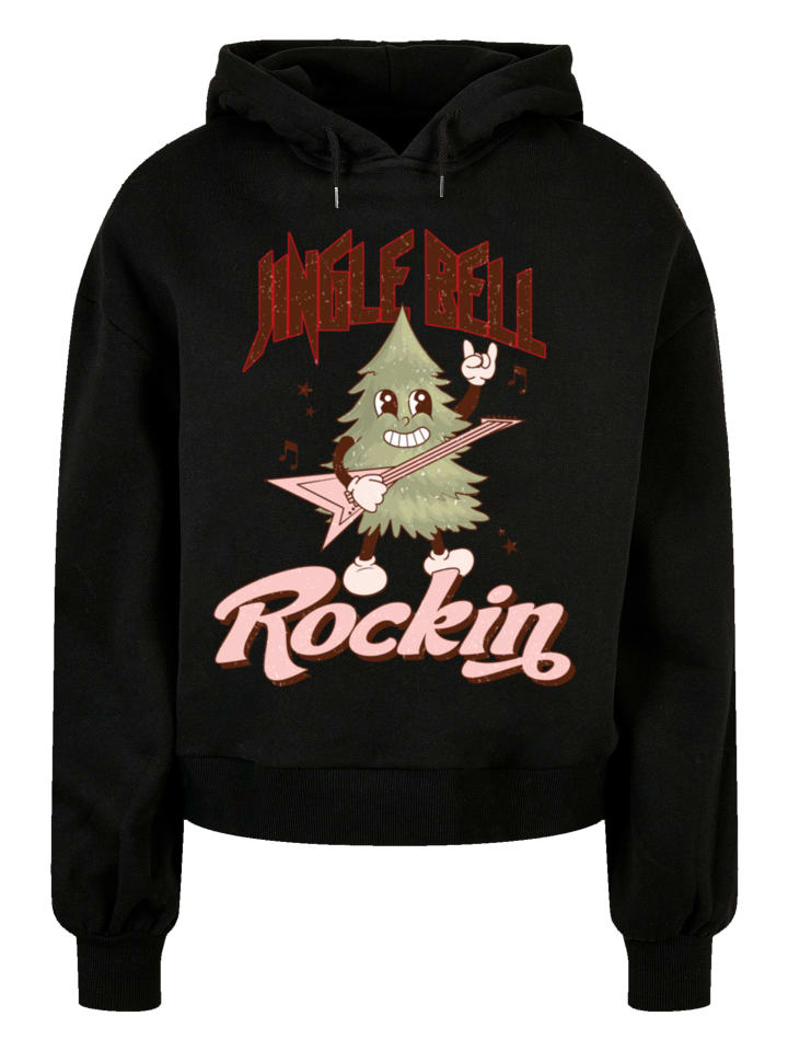 

Пуловер F4NT4STIC Oversized Hoody Jingle Bell Rocking Weihnachten Tree, черный