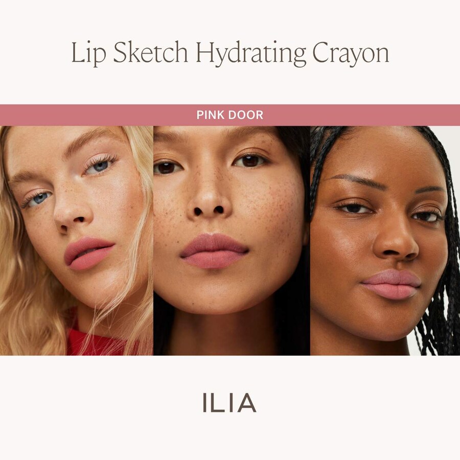Увлажняющая помада Lip Sketch + карандаш для губ ILIA, 0.08 oz, Pink Door — фото 2