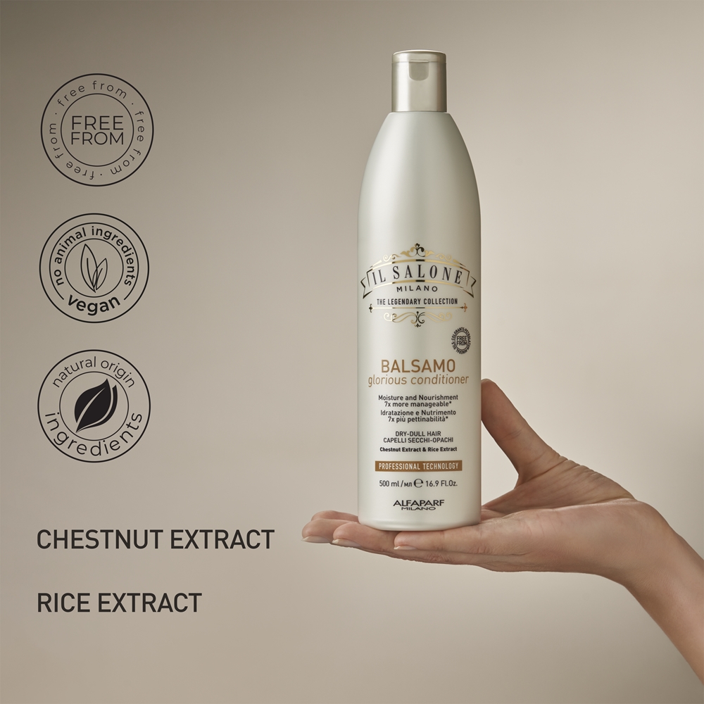 Il salone milano glorious nutritioning Conditioner for dry and damaged hair Alfaparf Milano, 500 мл — фото 3