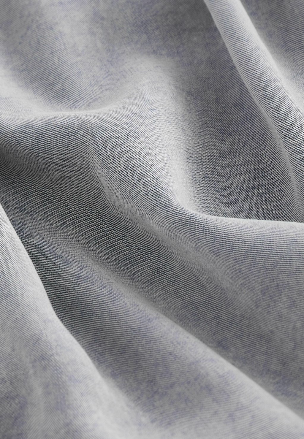 

Блузка на пуговицах WASHED RUFFLE NECK LONG SLEEVE Next, синий