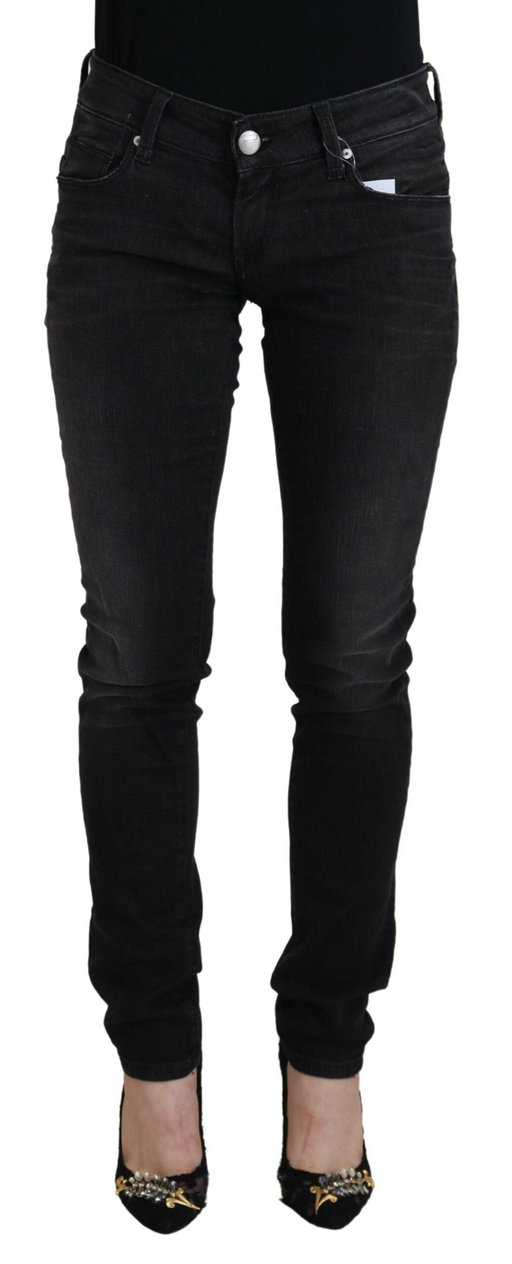 

Acht Хлопок Заниженная талия Slim Fit Женские повседневные синие женские джинсы