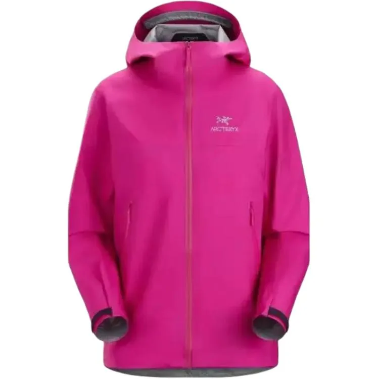 Худи с вышитым логотипом Arcteryx, Electric Rose/TECHNO