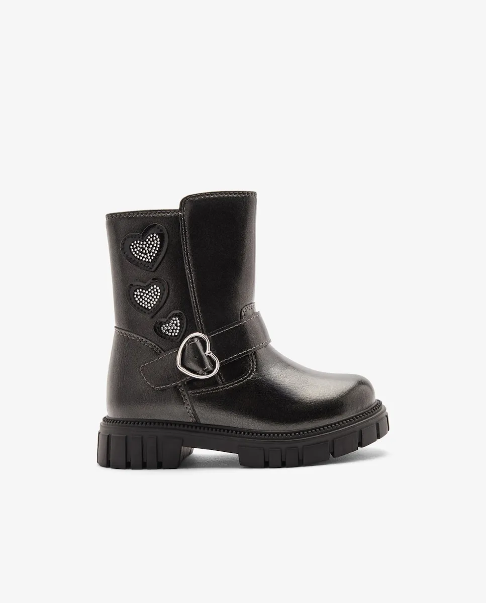 

Мотоциклетные ботинки с сердечками Conguitos, черный