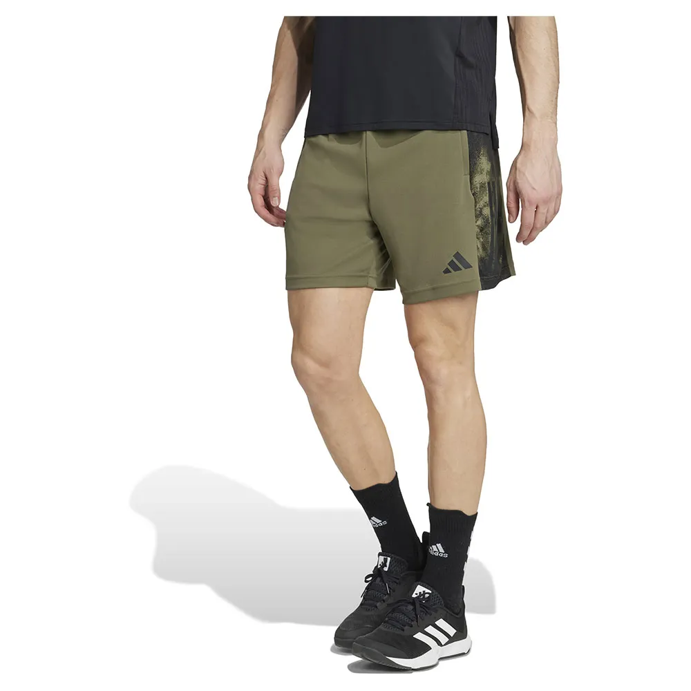 

Шорты adidas Train Essentials Seasonal 3 Stripes 7В'' shorts, зеленый