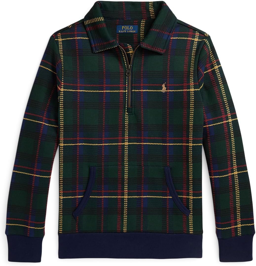 

Толстовка с клетчатым флисовым воротником Polo Ralph Lauren Kids, Winter Valley Plaid