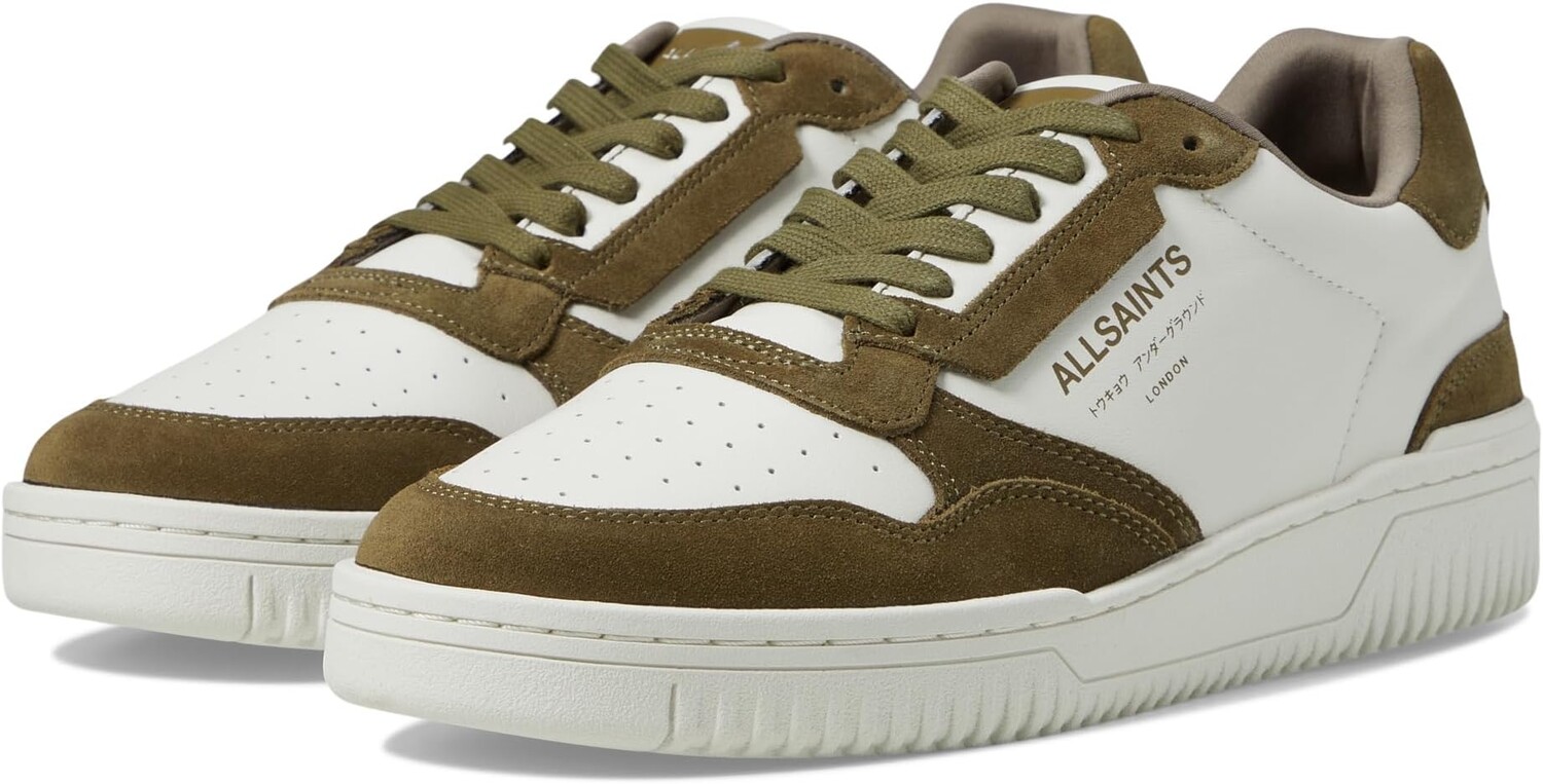 

Кроссовки AllSaints Regan Low Top, цвет White/Khaki