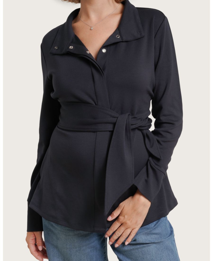 

Куртка для кормления с приподнятой спиной для беременных NOM Maternity, Midnight Blue