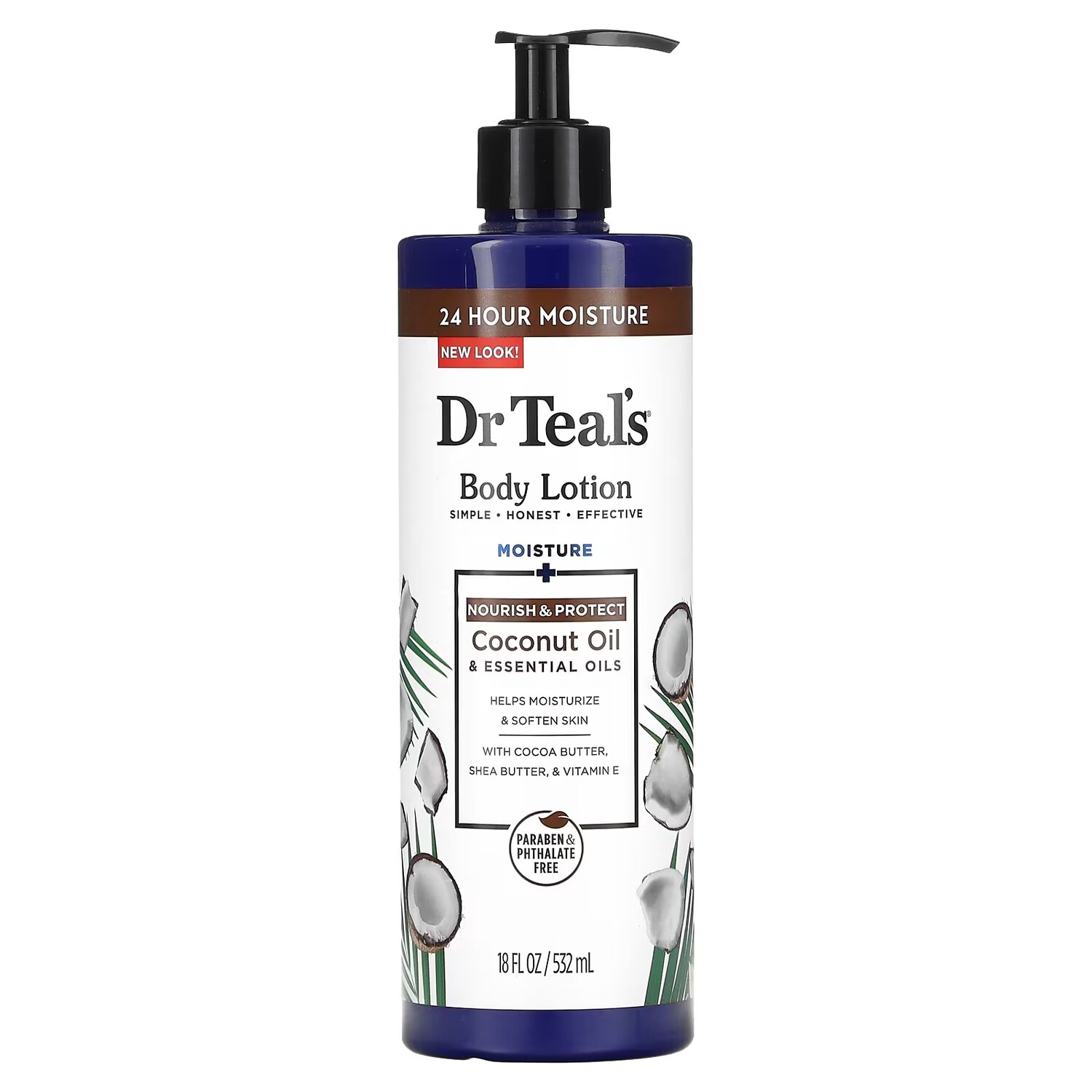 

Лосьон Dr Teal's Body Lotion Nourish & Protect Coconut Oil + Essential Oils, 532 мл