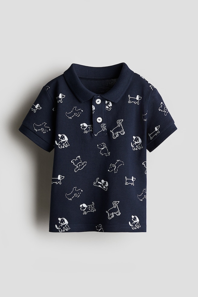 

Рубашка поло из хлопкового пике H&M, мультиколор