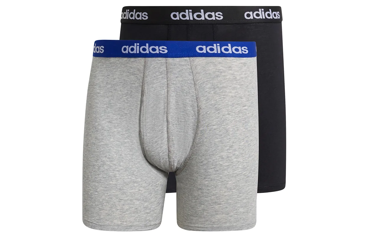 Adidas Мужские трусы 2 шт черные/серые