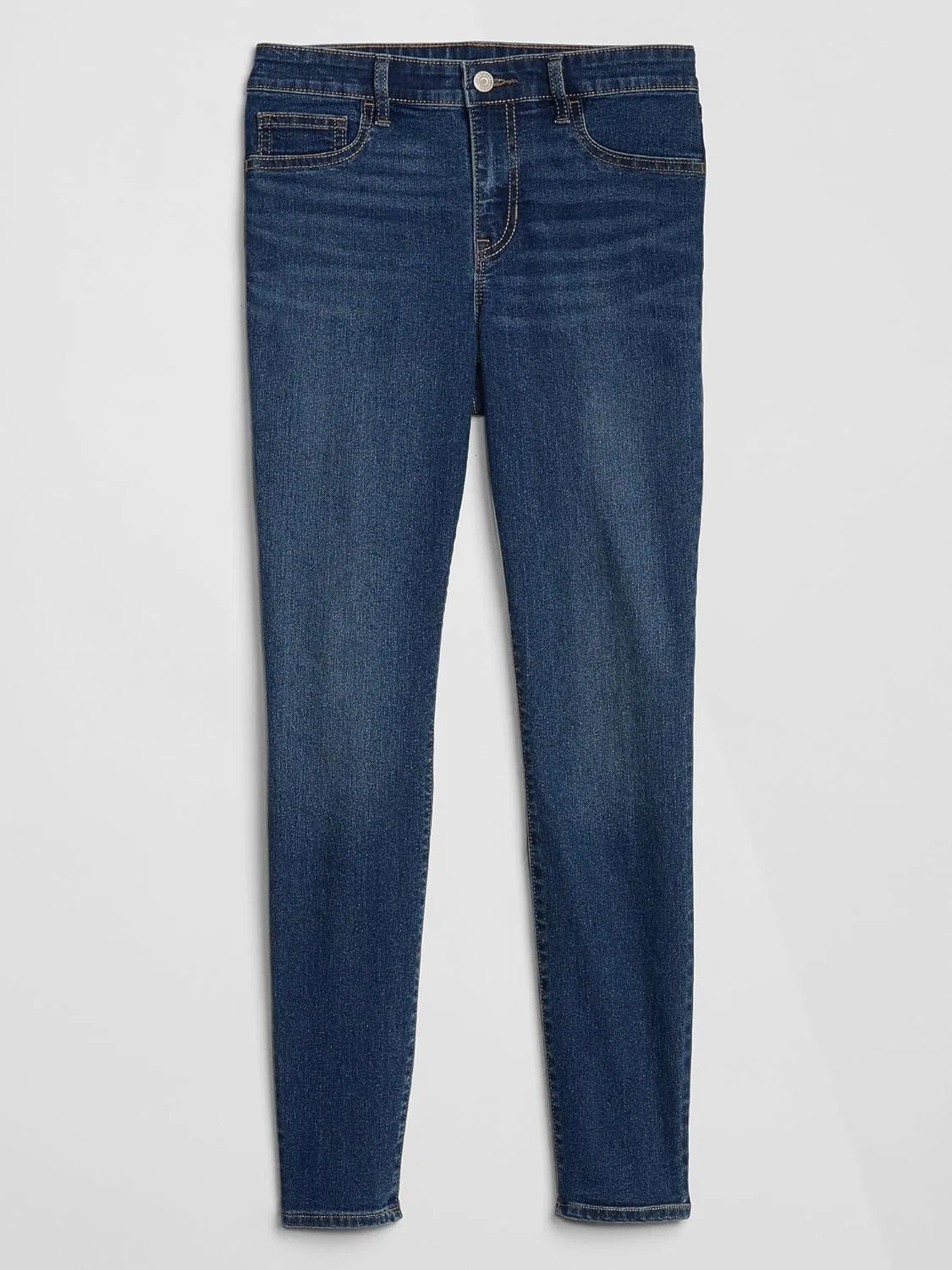 Джинсы зауженные GAP, Dark Indigo — фото 3