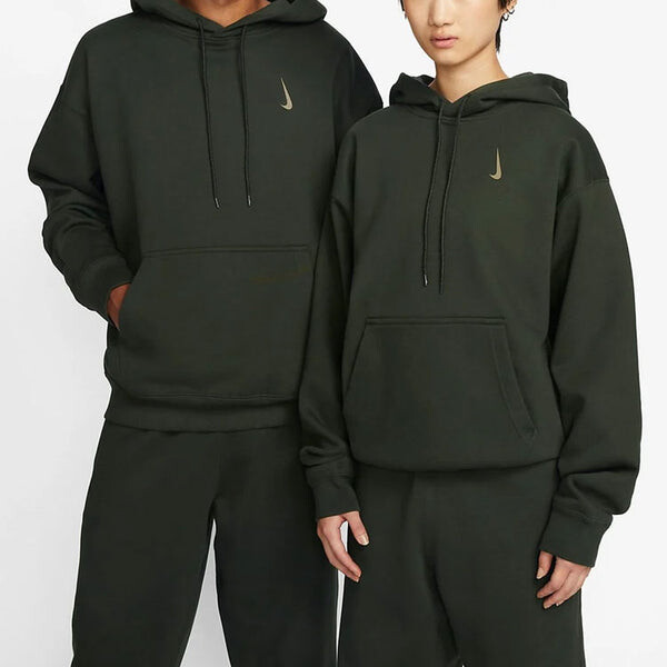 Толстовка Nike x Billie Eilish Fleece Hoodie 'Black', цвет sequoia — фото 2