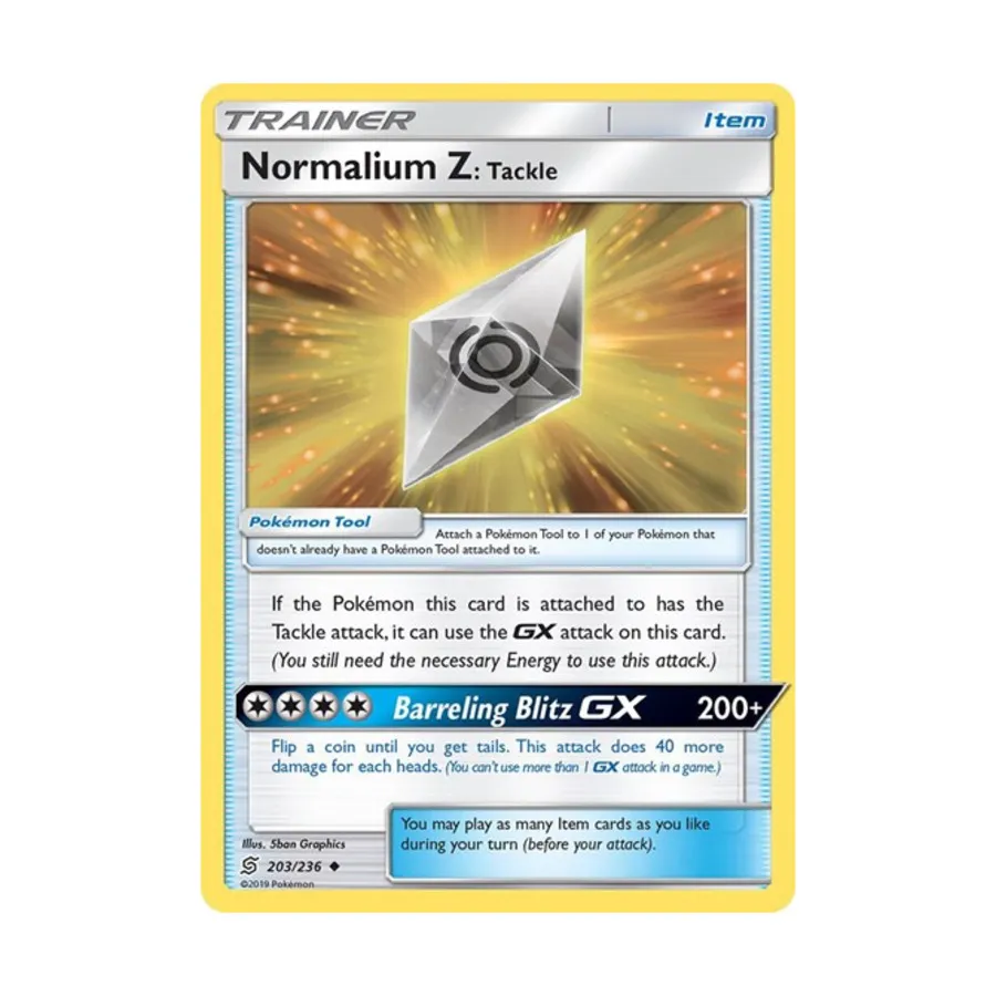 

CCG Нормалиум Z: Снасть (U) № 203/236, Pokemon - SM - Unified Minds - Singles
