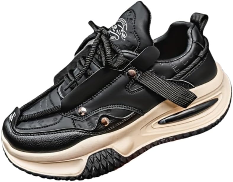 

Мужские легкие дышащие спортивные кроссовки - модный дизайн для повседневной носки и ежедневного использования Fusecottc, черный