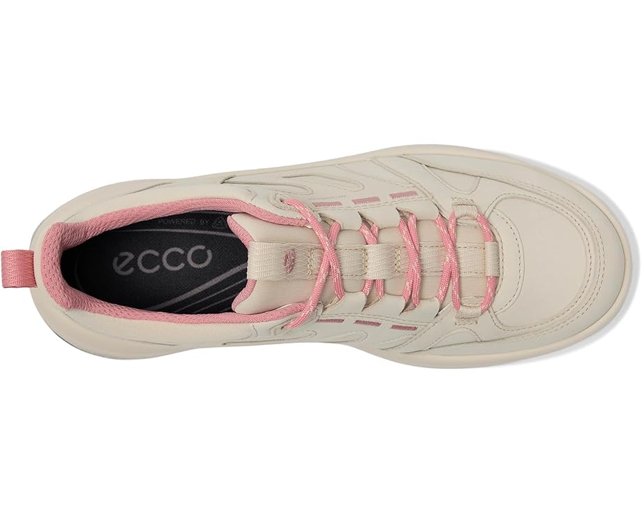 Кроссовки ECCO Sport Offroad Leather Waterproof, цвет Limestone Nubuck/Old Rose — фото 2