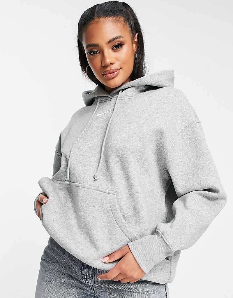 Серая толстовка оверсайз из флиса Nike Phoenix Fleece