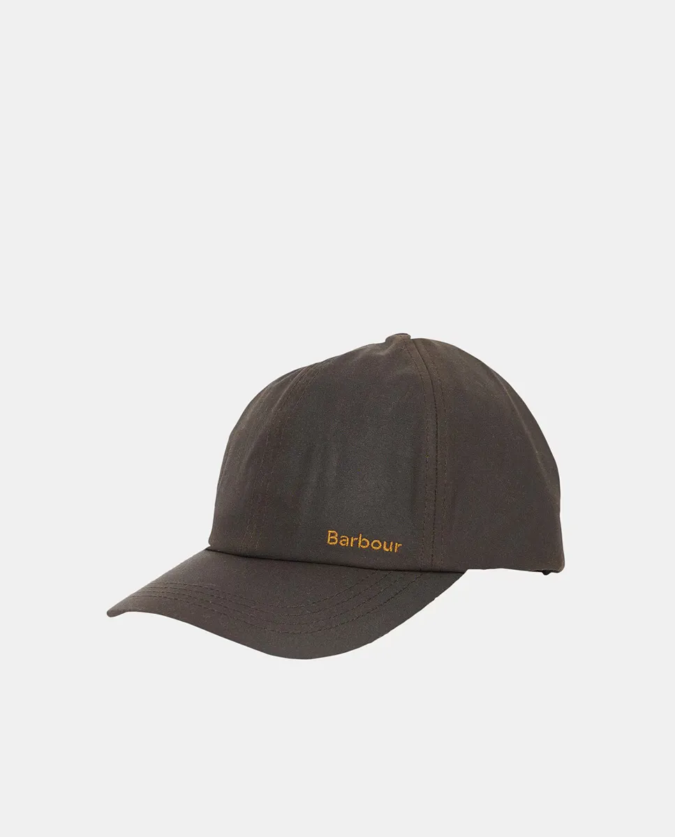 

Шапочка из вощеного хлопка Barbour, зеленый