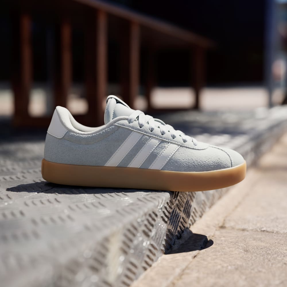 Кроссовки Adidas VL Court 3.0 Shoes, цвет Wonder Silver/Off White/Gum — фото 2