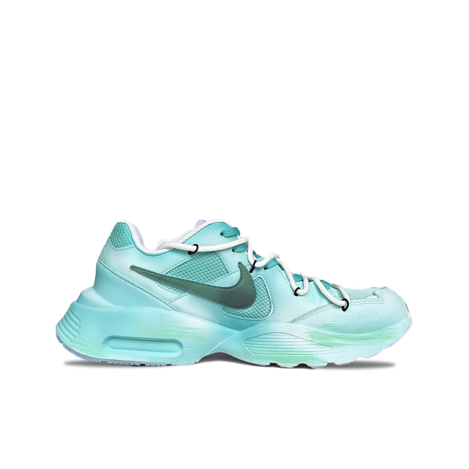 

Кроссовки Air Max Fusion женские с низким верхом, зеленые/голубые Nike