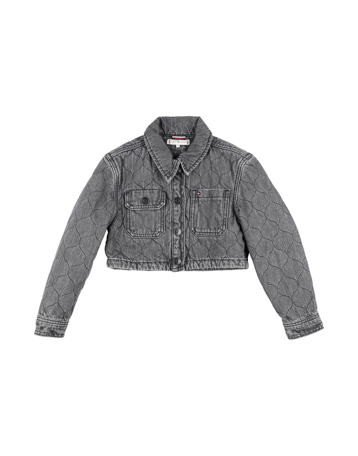 

Джинсовая куртка для девочек Tommy Hilfiger, серый