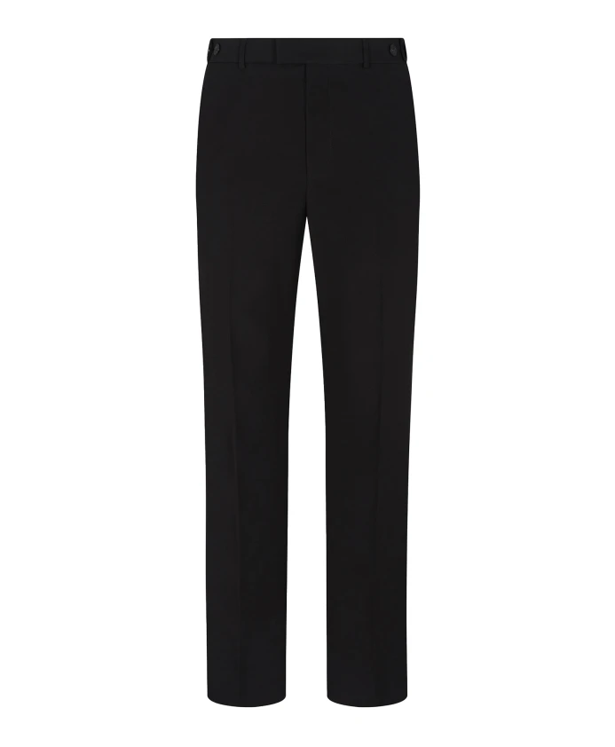 

Черные шерстяные брюки приталенного кроя Emporio Armani, черный