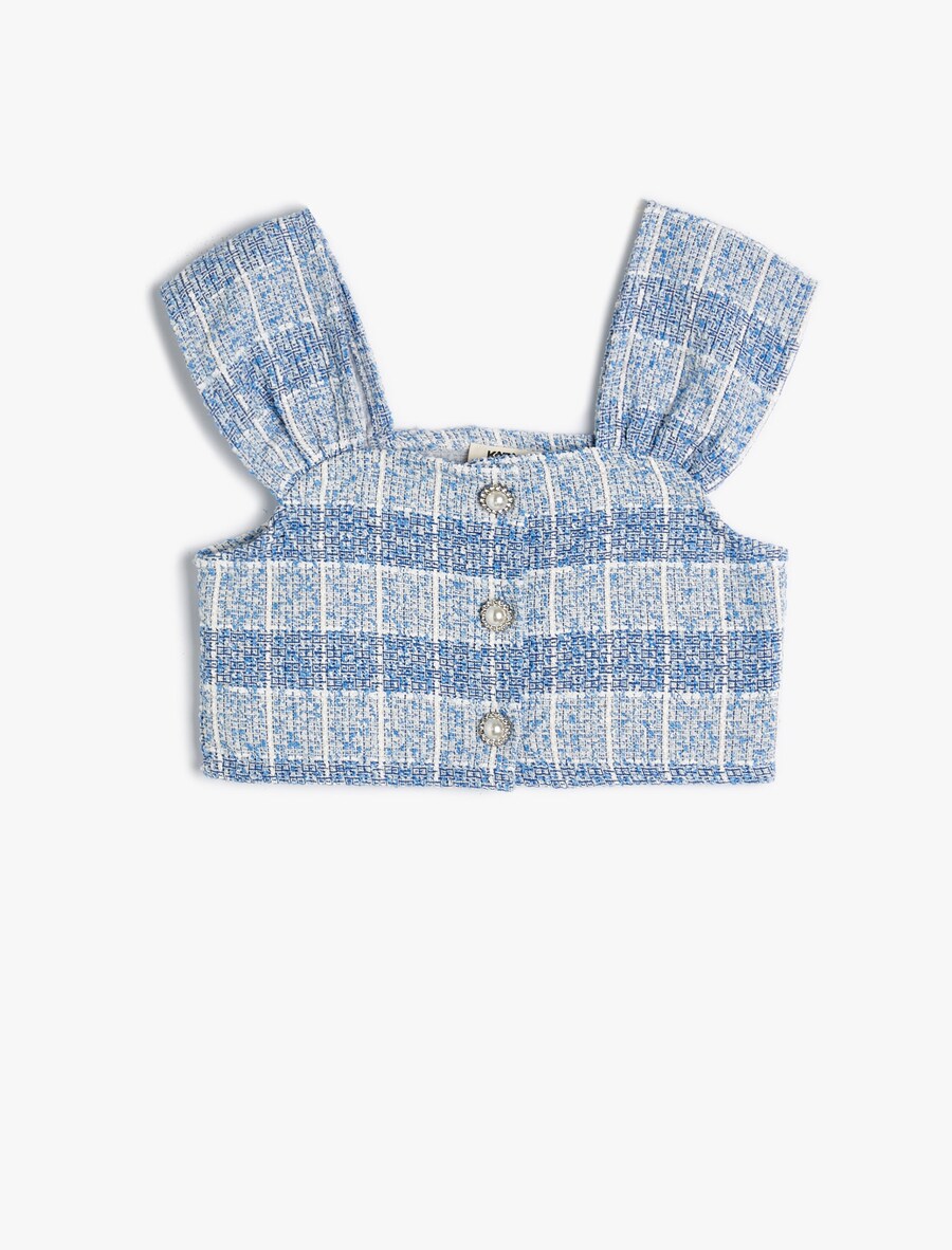 

Блузка Koton, цвет Blue/Light blue