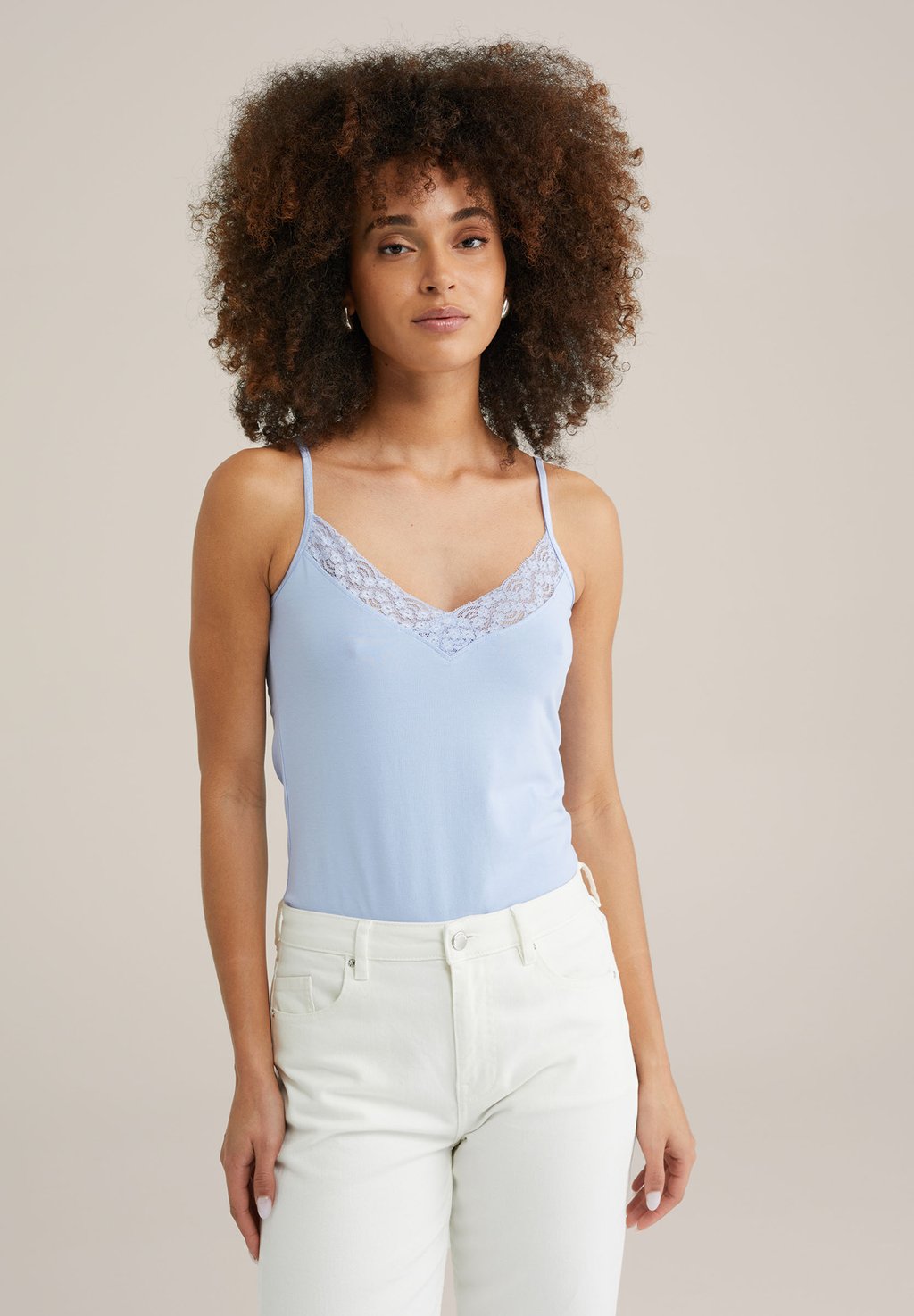 

Топ SINGLET WE Fashion, цвет Ice Blue