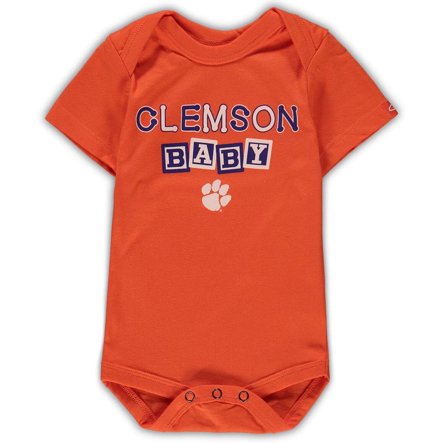 

Одежда для новорожденных и младенцев Оранжевый боди Clemson Tigers Baby Block Otis Unbranded