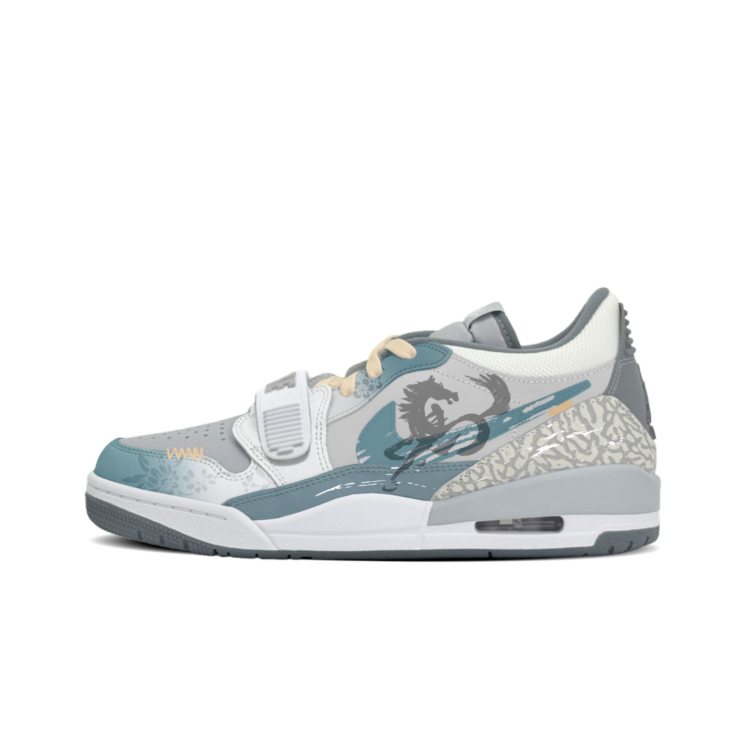 

Jordan Мужские низкие баскетбольные кроссовки Legacy 312, серый