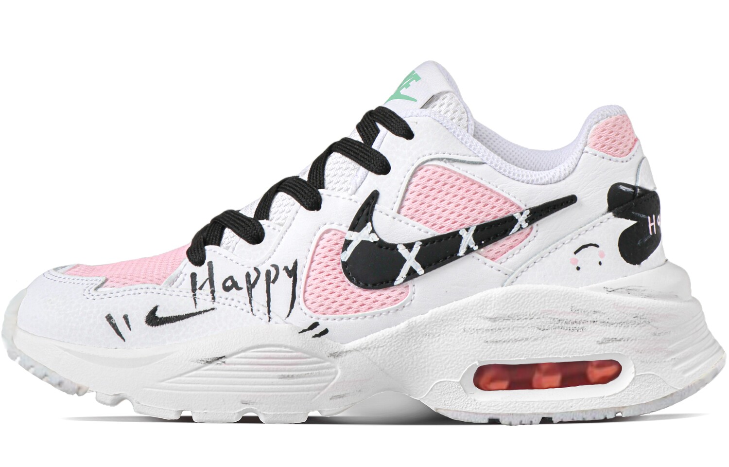 

Кроссовки Air Max Fusion женские с низким верхом, белый/розовый Nike