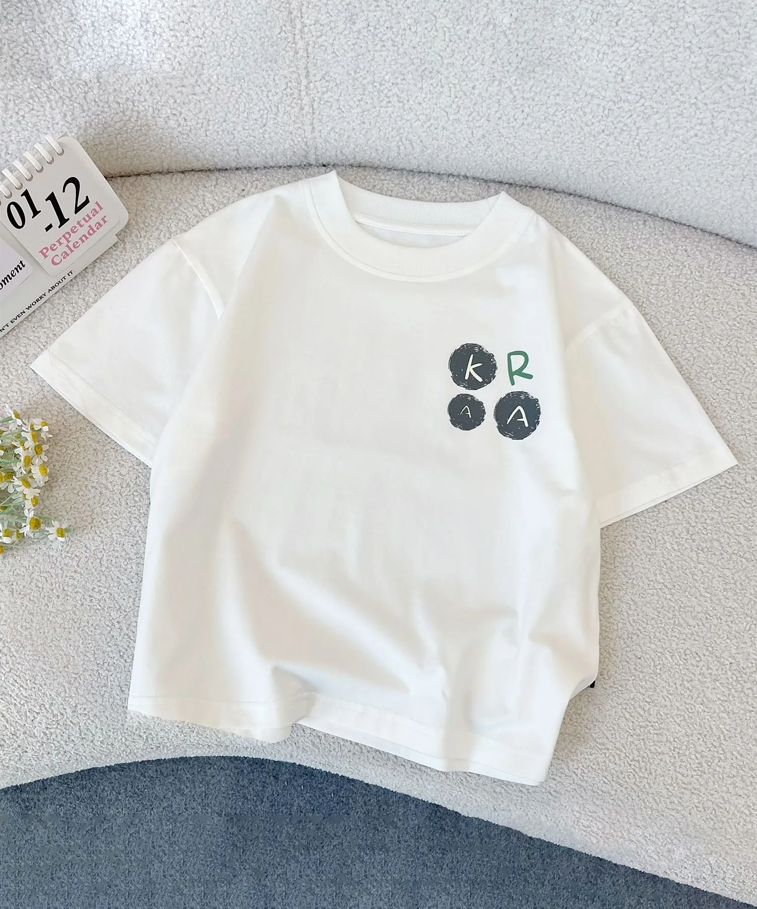 Футболка с принтом Aimoha Kids, white