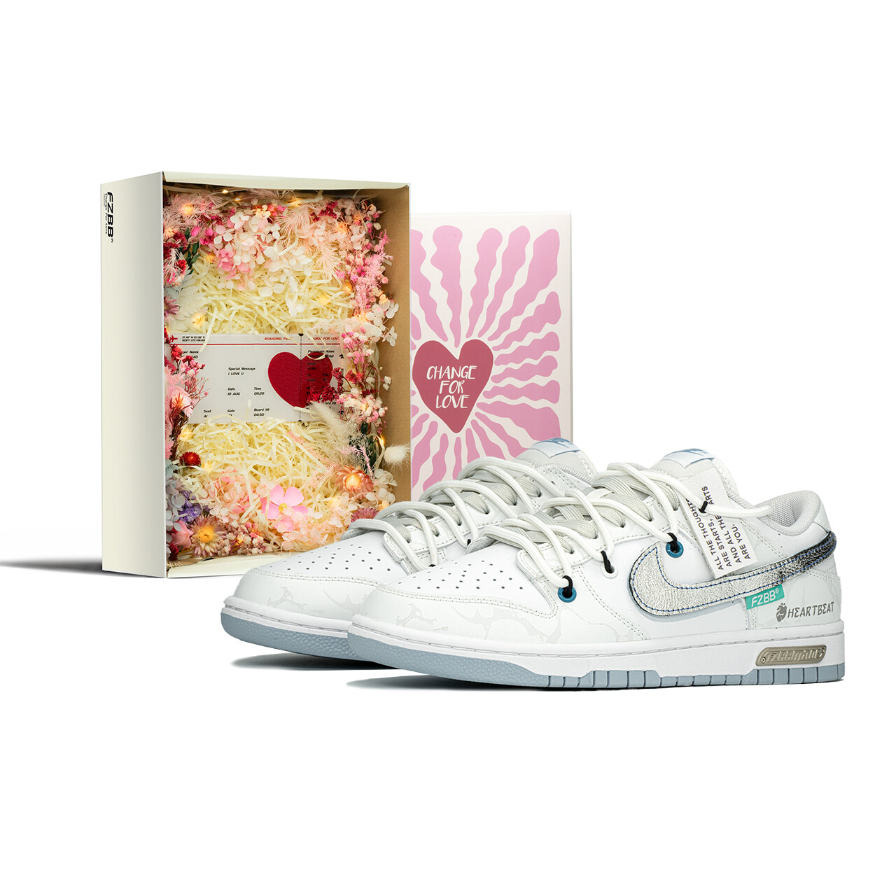 

Кроссовки Nike Dunk Skateboarding Shoes Men Low-top Gray/Blue, серый/синий
