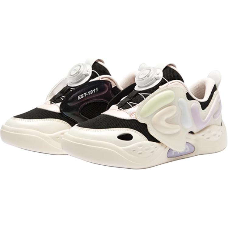FILA KIDS Детские кроссовки BOA с низким верхом, устойчивые к истиранию, черного и молочно-белого цветов, для детей от 3 до 7 лет — фото 3