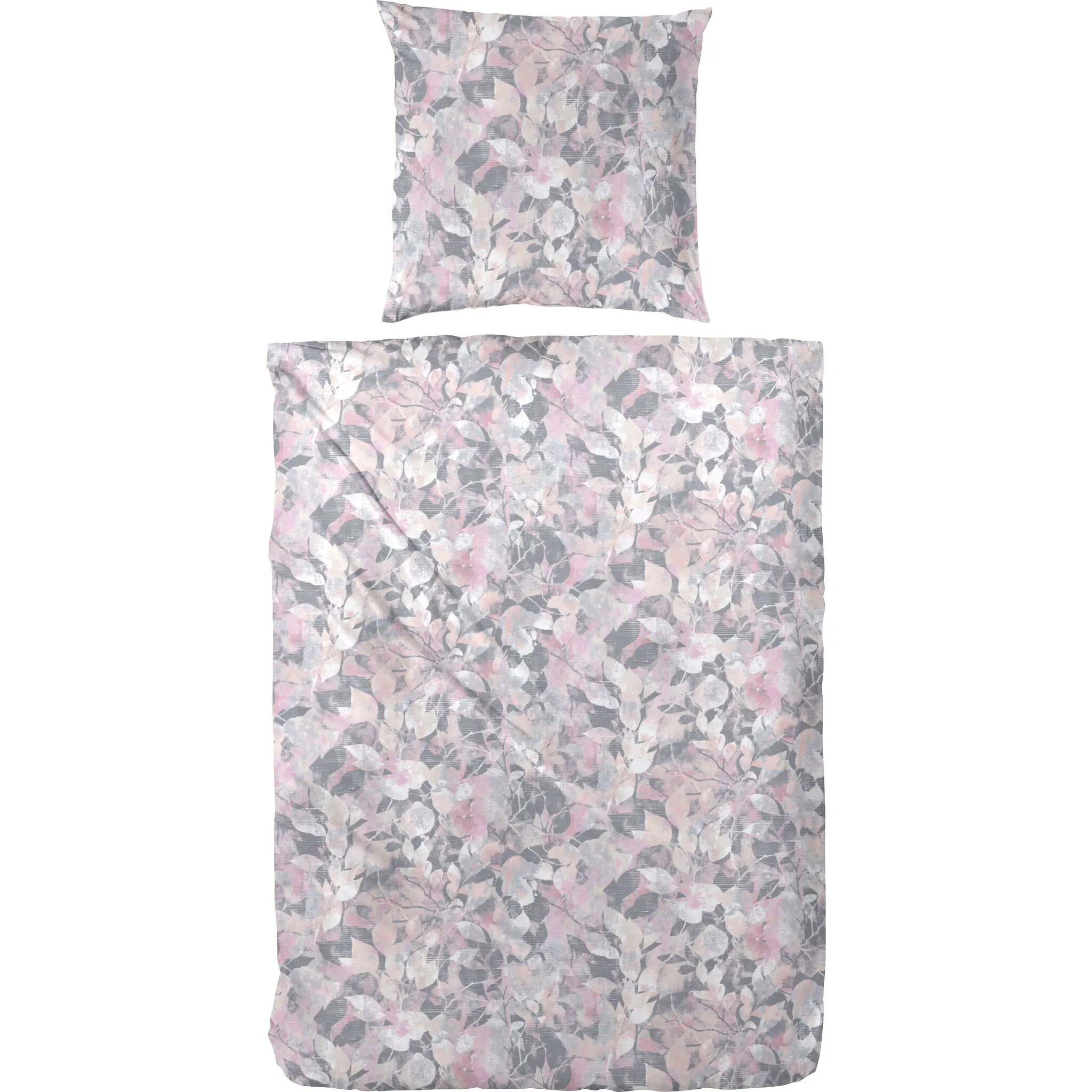 

Постельное белье Primera «Осенний отпуск» с осенними листьями, розовый/серый