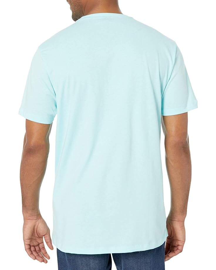 

Футболка U.S. POLO ASSN. Crew Neck Chest Stripe Pocket Tee, цвет Easy Turquoise