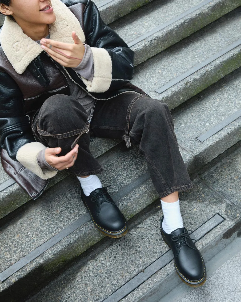 Туфли-оксфорды кожаные Dr. Martens 1461 Resistant, черный — фото 2