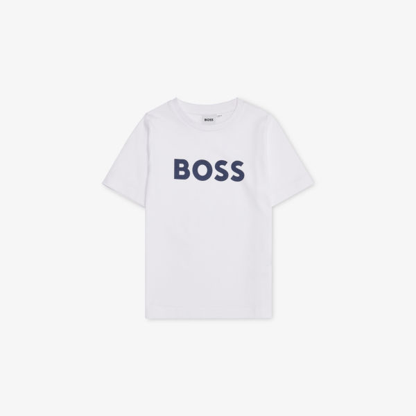 

Футболка Boss с коротким рукавом и принтом, белый