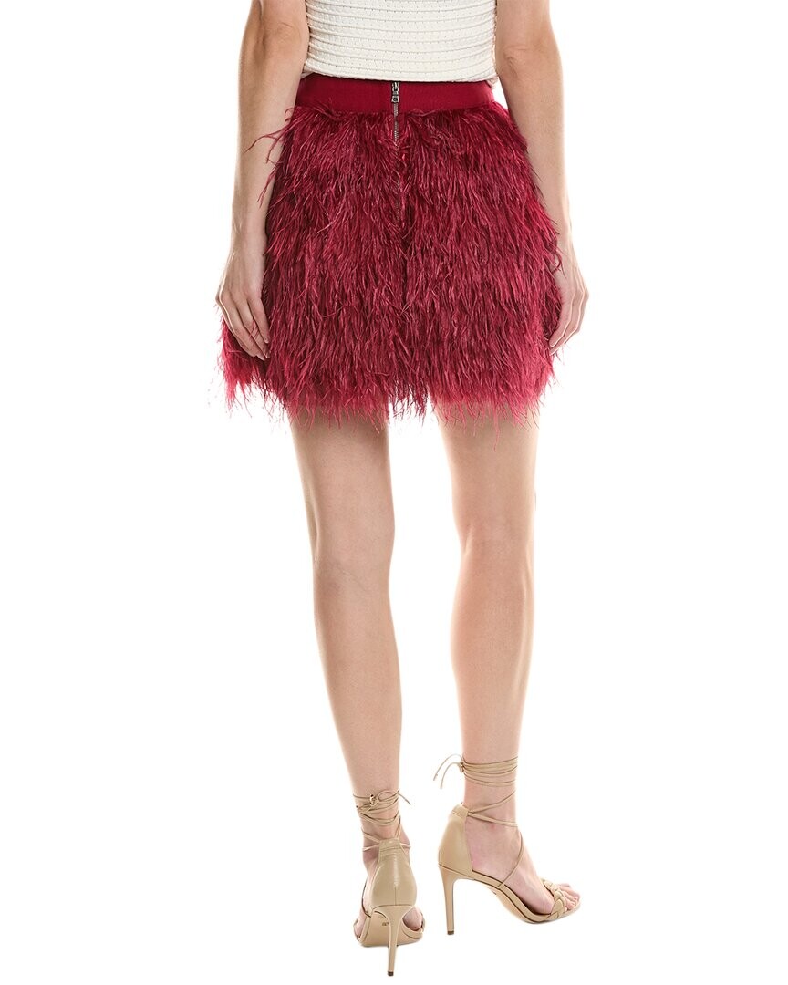 

Алиса + Оливия Сина Юбка с перьями alice + olivia, красный