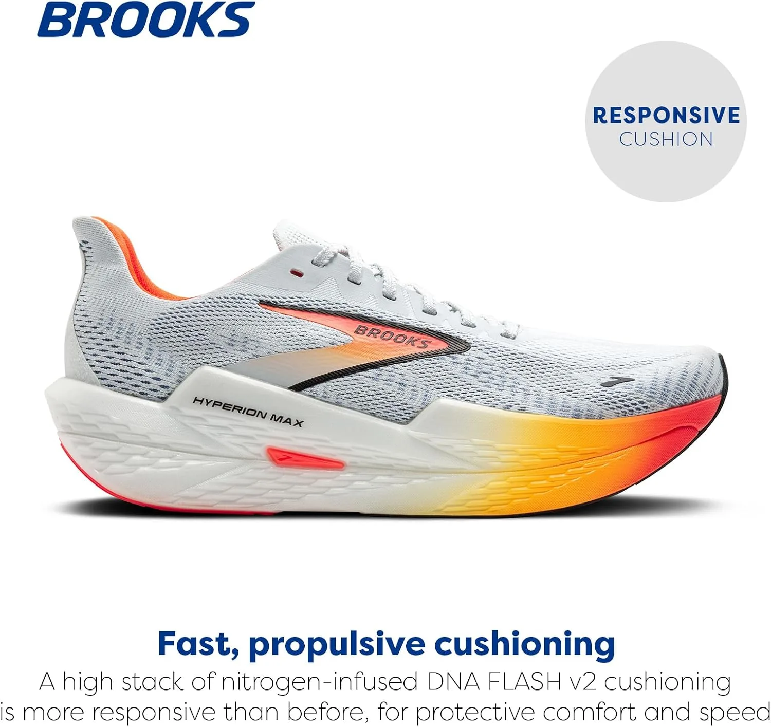 Мужские кроссовки Brooks Hyperion Max 2, черный — фото 2