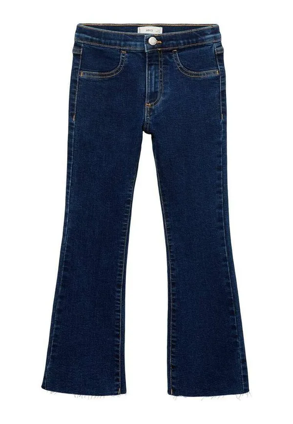 Детские расклешенные джинсы Mango Kids, Dark Blue — фото 2
