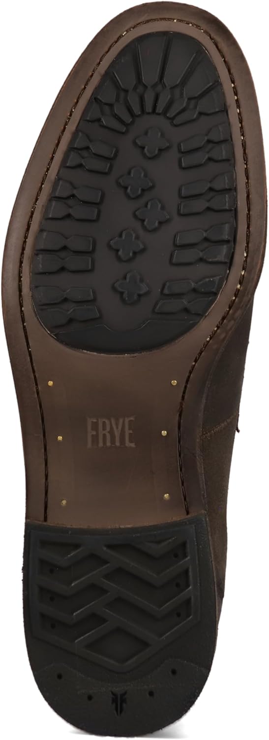 Мокасины для мужчин Frye Tyler Flex Penny - премиальная кожа, комфортная посадка, универсальный стиль, прочная подошва, от повседневного до формального, шоколадный — фото 4