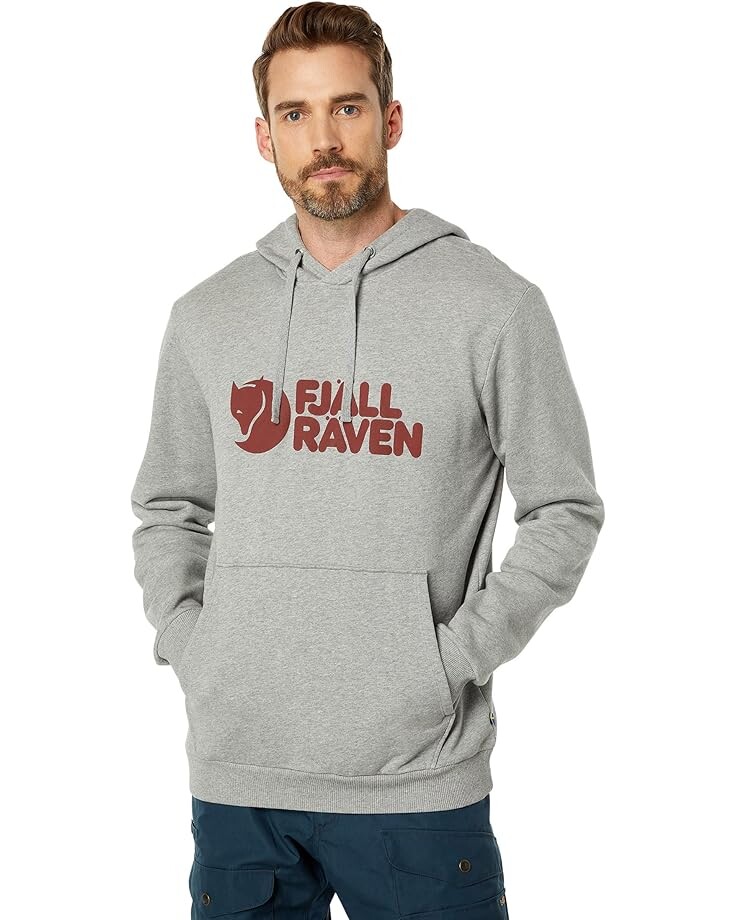 

Худи Fjällräven Fjallraven Logo, цвет Grey/Melange