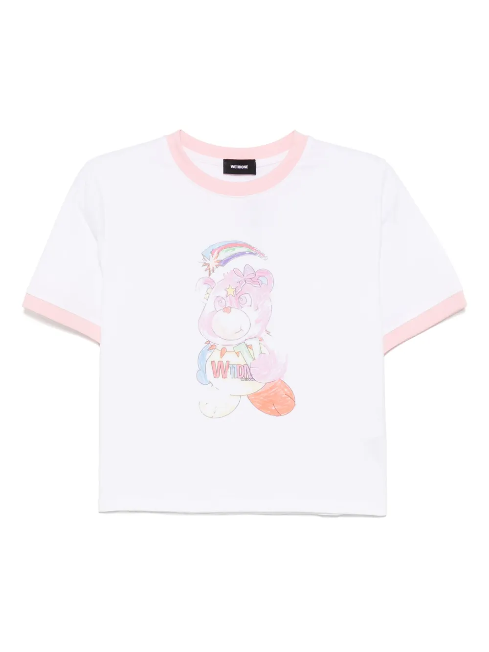 

Футболка Colorful Teddy Ringer We11done, белый